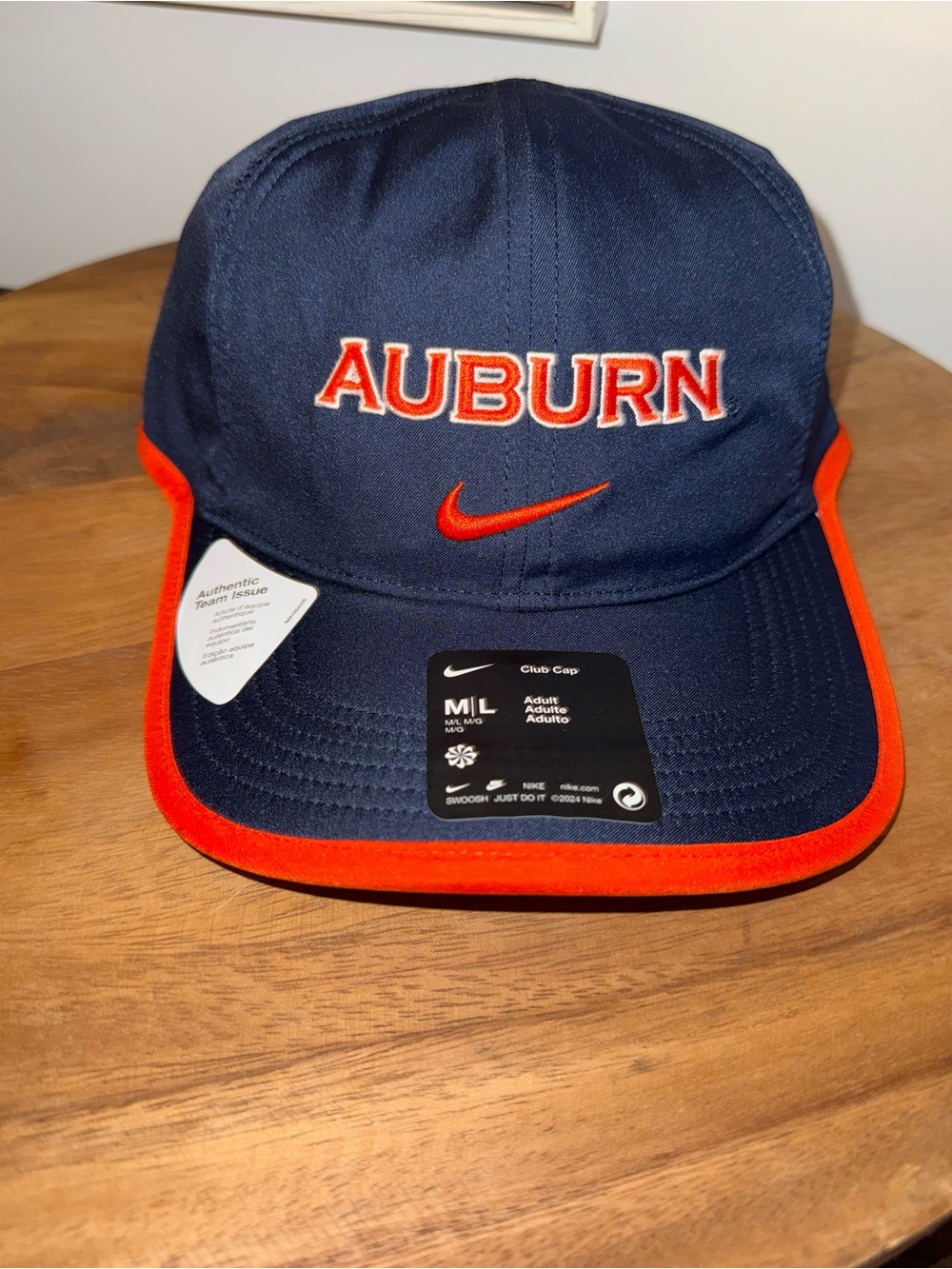 NWT Auburn Club Cap Baseball Hat M/L
